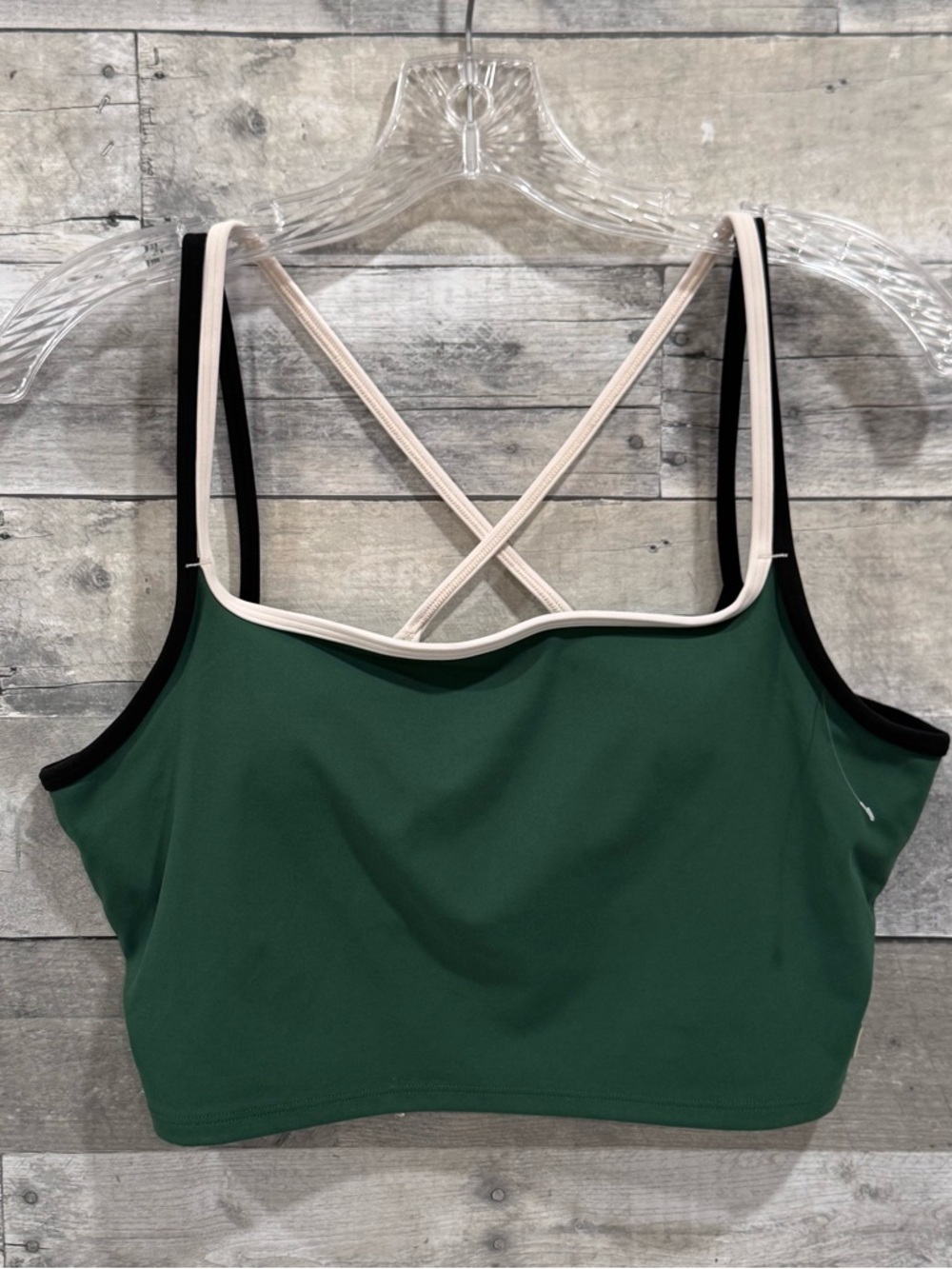 VUORI Daily Layered Crop Tank Top - Viridian - Size - Large